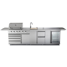 Outdoor Stainless Steel Barbecue Kitchen Modular Island